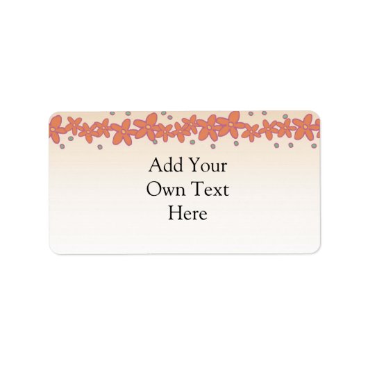 桃フローラ宛名ラベルテンプレート ラベル (正面)