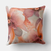 桃フローラ水色 クッション (裏面)