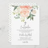 桃フローラ確認 招待状 (正面/裏面)