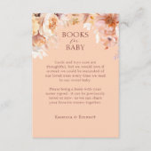 桃フローラ秋ベビーシャワーブックベビー エンクロージャーカード (正面)