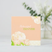 桃フローラ結婚のリハーサルディナー 招待状 (スタンド正面)