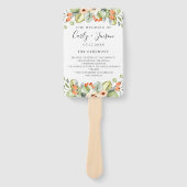 桃フローラ結婚式 プログラムハンドファン ハンドファン (正面)