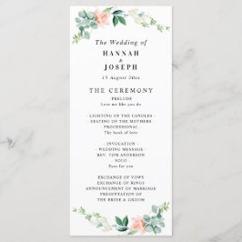 桃フローラ結婚式 プログラム