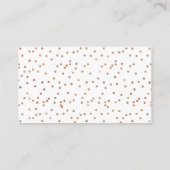 桃フローラ表示ブライダルシャワー エンクロージャーカード (裏面)