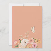 桃フローラ誕生日 招待状 (裏面)