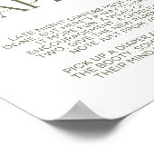 桃フローラ赤ちゃんシャワー深夜おむつポスター ポスター (角)