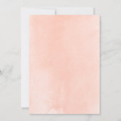 桃フローラ金ゴールド幾何学模様リハーサルディナー 招待状 (裏面)