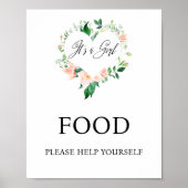 桃フローラ食品ベビーシャワー ポスター (正面)