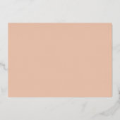 桃ブライダルシャワーハートプレス箔招待状 箔招待状 (裏面)