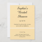 桃ブライダルワードスクランブルゲーム 招待状 (裏面)