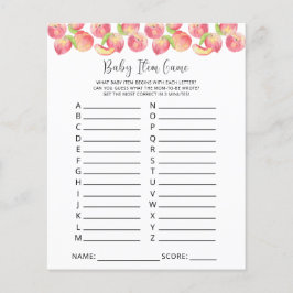 桃ベビーアイテムゲーム。赤ちゃんシャワーゲーム