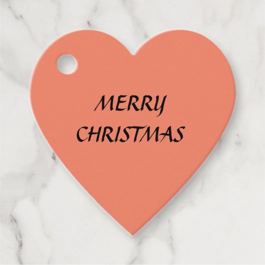 桃メリークリスマスシンプル フェイバータグ (正面)