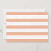 桃モダン花母の日のフローラ写真 カード (裏面)