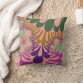 桃モダン虹 クッション (ブランケット)