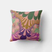 桃モダン虹 クッション (裏面)