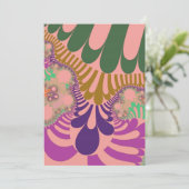 桃モダン虹 招待状 (スタンド正面)