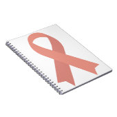 桃リボン子宮内膜がん子宮がん ノートブック (右側)