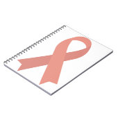 桃リボン子宮内膜がん子宮がん ノートブック (左側)