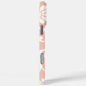 桃ヴィンテージダマスク任意の色に変更 Case-Mate iPhoneケース (裏面 / 右)