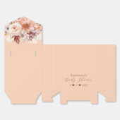 桃ヴィンテージフローラ秋ベビーシャワー フェイバーボックス (見開き)