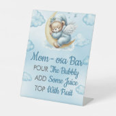 桃佐バーオベビーテディベア 台座サイン (正面)