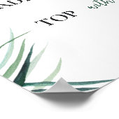 桃佐バーサインサファリジャングルベビーシャワー ポスター (角)