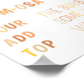 桃佐バーサインサンシャインベビーシャワー ポスター (角)