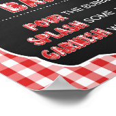 桃佐バーサイン – 赤ベビーQ ポスター (角)