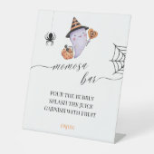 桃佐バーハロウィン不気味リトルブベビーシャワー 台座サイン (正面)