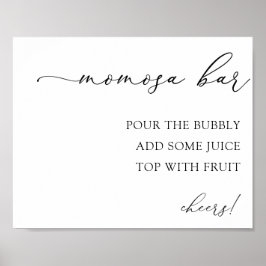 桃佐バーベビーシャワードリンクサイン ポスター