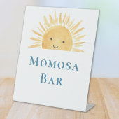 桃佐バー太陽をテーマにしたベビーシャワー 台座サイン