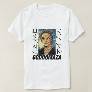 桃子ヘッドカラーメンズホワイトティー Tシャツ