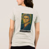 桃子HEAD BWスケッチ トライブレンドTシャツ (裏面)