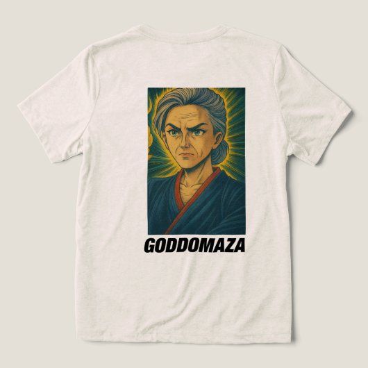 桃子HEAD BWスケッチ トライブレンドTシャツ (デザイン裏面)