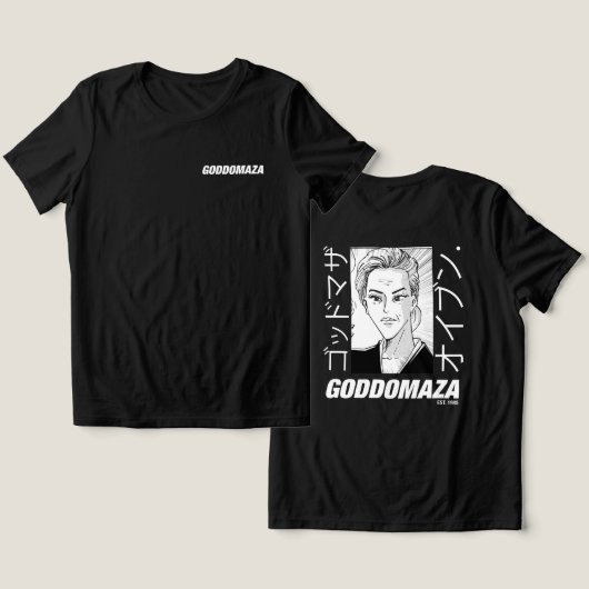 桃子HEAD BWスケッチ トライブレンドTシャツ (デザイン正面&裏面)