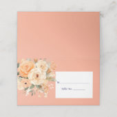 桃座席表ゲストテーブルNo.応答カード プレイスカード (外部開封)