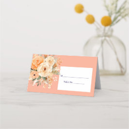 桃座席表ゲストテーブルNo.応答カード プレイスカード