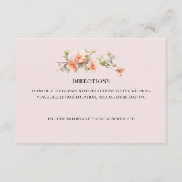 桃庭園の結婚式方向囲いカード エンクロージャーカード