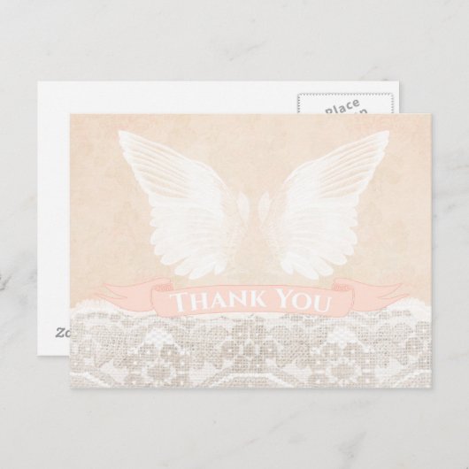 桃感謝してい洗礼《キリスト教》洗礼式や命名式感謝してい君 ポストカード (正面/裏面)