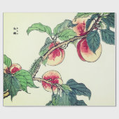 桃日本の木包み紙 ラッピングペーパー (フラット)