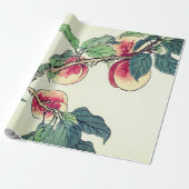 桃日本の木包み紙 ラッピングペーパー (アンロールド)