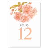 桃春結婚の花のテーブル番号 テーブルナンバー (裏面)