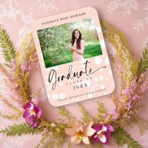 桃水玉模様カスタム写真大学院卒業