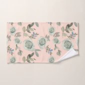 桃水色バラ手拭 ハンドタオル (ハンドタオル)