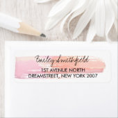桃水色差出人住所ラベル ラベル (インサイチュ)