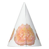 桃淡い色のバラ50と素晴らしい誕生日パーティー パーティーハット (裏面)