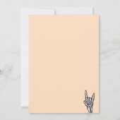 桃淡い色の悪い2骨2番目の誕生日パーティー 招待状 (裏面)