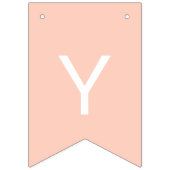 桃無地の色カスタマイズIt バンティングフラッグ (第2の旗)