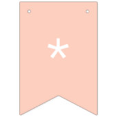 桃無地の色カスタマイズIt バンティングフラッグ (第1の旗)