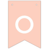 桃無地の色カスタマイズIt バンティングフラッグ (第3の旗)